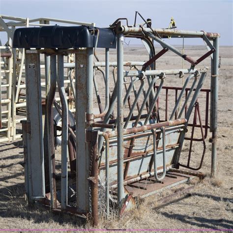 Ww Cattle Chute & Alley w/ Palp Doors. . Ww squeeze chute for sale